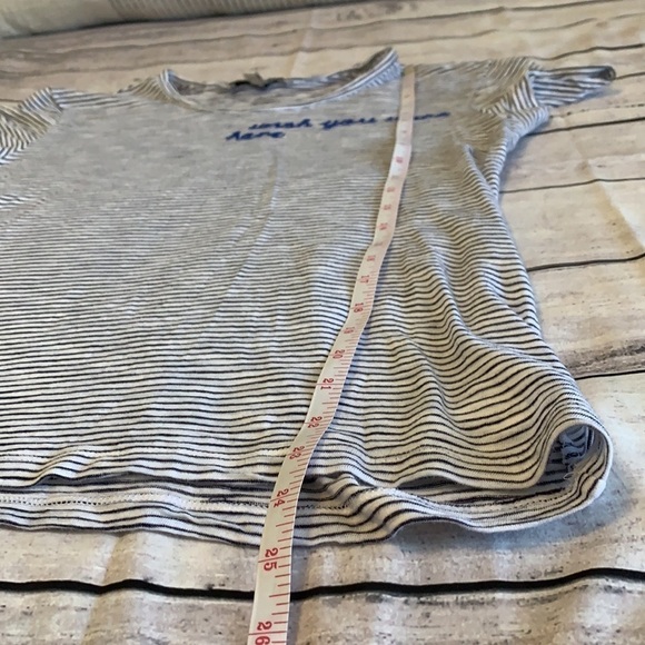 Express Striped "Wish You Were Here" Tee - Picture 11 of 12